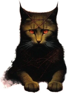 halloween decoration Witches Cat Set Of 2 Size A3  - Picture 1 of 2