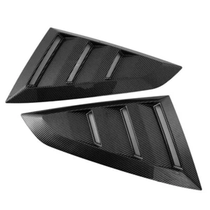 Carbon Side Quarter Window Louvers Rear Sun Shade Cover For Ford Mustang 2024+ ` - Bild 1 von 12