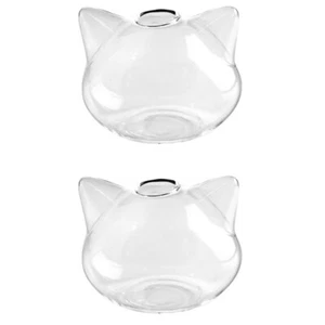 2pcs Glass Vase Crystal Flower Vase Desk Plant Ornaments Bulb Planter Vase - Picture 1 of 12