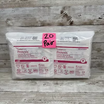 Protexis Latex Classic Surgical Gloves Sterile, *20 Pair* Size: 8 *See Date* - Image 1 of 4