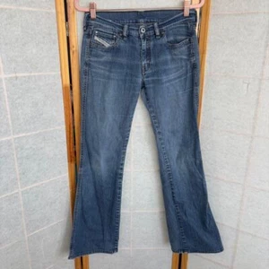 Vintage Women's Diesel Blue Denim Jeans Flared Bootcut Size 28 RN 93243 CA 25594 - Picture 1 of 11