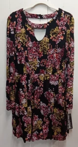Nina Leonard Womens Dress Multi Floral Lady Luxe Large - Picture 1 of 14