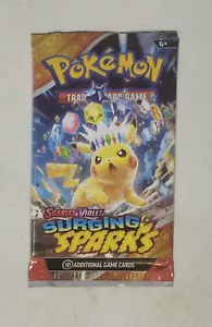 1x Pokemon Surging Sparks Scarlet Violet Sealed Booster Pack Random Cover Art - Picture 1 of 2