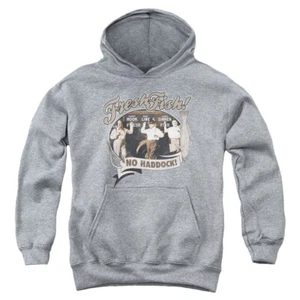 Three Stooges Kids Hoodie Fresh Fish Heather Hoody - Picture 1 of 2