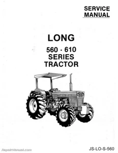 Long 560 610 Tractor Service Workshop Repair Manual - Picture 1 of 1