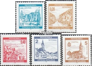 Serbische Krajina 38-42 (kompl.Ausg.) postfrisch 1995 Sehenswürdigkeiten - Bild 1 von 1