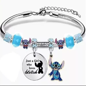 Pulsera con dije de puntada para niñas Lilo y puntada linda joyería regalo para niñas Reino Unido* - Imagen 1 de 8