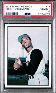 PSA 10 Roberto Clemente 1978 TCMA The 1960's 1st Edition Promo Series One POP 17 - Bild 1 von 3
