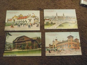 LOT 10 LEWIS AN CLARK EXP 1905 POSTKARTEN PORTLAND OREGON - 4 OFFIZIELLE GLITZERKARTE - Bild 1 von 7