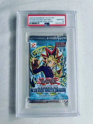 Yugioh - PSA 10 - Legend of Blue Eyes White Dragon - Booster Pack 1st Edition - Image 1 of 2