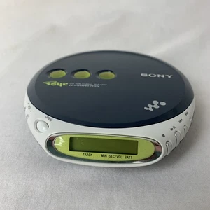 Vintage Sony Walkman D-EJ360 PSYC CD-Player Official Blue White Tested Works - Picture 1 of 11