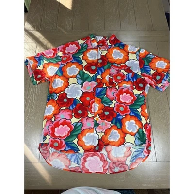 Camisa Aloha Floral Jams World Para Hombre Grande Multicolor Abotonada Arte Hawaiano Foto 1 de 4