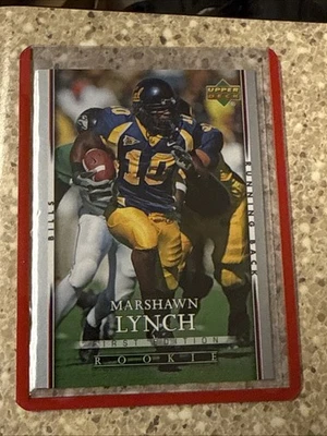 2007 Upper Deck SILVER #121 Marshawn Lynch ROOKIE Seahawks / Bills FIRST EDITION - Image 1 of 2