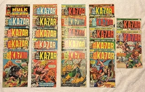 Marvel KA-ZAR, cómics de 1970, lote de 22, Hulk y Ka-Zar, Terror Stalks Everglades - Imagen 1 de 9