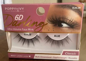 Poppy & Ivy 6D Darling Lashes - Classic (Allie) ULTRA VOLUME pestañas mujer - Picture 1 of 3