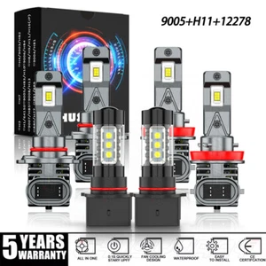 Para For Chevy Tahoe 15-2020 Faros LED Hi/Lo Beam Luz antiniebla 9005 H11 PSX26W - Picture 1 of 21