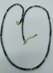 Moss aquamarine beaded necklace - Picture 1 of 6
