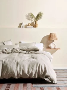Linen House Nimes Natural Linen Quilt Cover Set - Picture 1 of 7