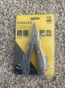 Stanley Multi-Tool Stainless Steel 12 In 1 with Pouch & Belt Clip Sheath New - Picture 1 of 2