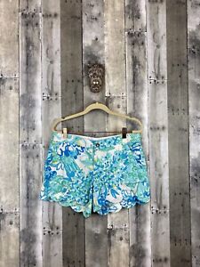 Lilly Pulitzer The Buttercup Short in Blue Floral Print Size 4.