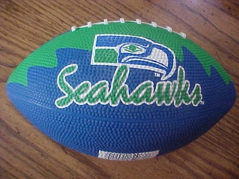 1996 NFL Seattle Seahawks Hutch Rubber Football Tip to Tip 10.5 inch (New) Cover