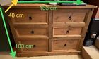 Corona 6 chest drwers / solid wood. Used but Good not broken