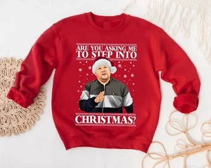 Smithy Gavin & Stacey Christmas Jumper Step into Christmas Meme Xmas Shirt Top - Picture 1 of 12