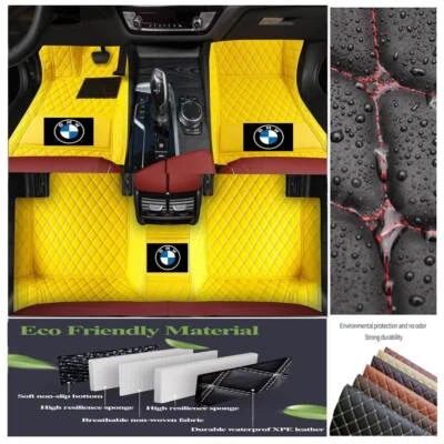 Fit for BMW All Models Car Floor Mats Waterproof Carpets All-weather Front&Rear Foto 1 de 4