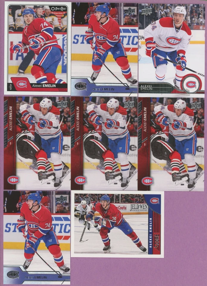 HUGE ENFORCER TOUGH GUY ALEXEI EMELIN 8 ASS. CARDS LOT 5 DIFFERENT RUSSIA - Image 1 of 1