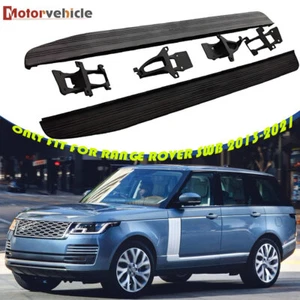 Running Boards Side Steps For 2013-2021 Land Rover Range Rover SWB Nerf Bars - Picture 1 of 22
