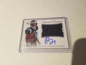 2015 National Treasures Devin Funchess RC Autograph Jersey 22/99 Panthers - Picture 1 of 1