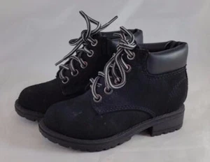 Soda Tanic IIS Girl's Youth Black Lace Up Faux Suede Shoes / Boots - Picture 1 of 1
