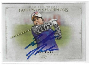 Tarjeta de golf Inbee Park 2016 firmada por UD Goodwin Champions #72 LPGA - Imagen 1 de 2