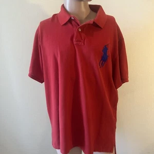 Polo Ralph Lauren manica corta grande pony polo rossa vestibilità classica #3 uomo 2XL - Foto 1 di 7