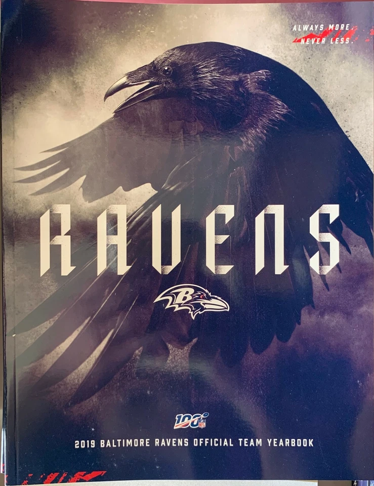 2019 BALTIMORE RAVENS YEARBOOK NFL FOOTBALL 183 PAGES PROGRAM SUPER BOWL CHAMPS - Image 1 of 1
