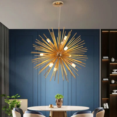 9-Lights Sputnik Chandelier Ceiling light Chandelier Living Room Pendant Lamp UK - Image 1 of 4