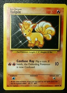 Vulpix 68/102 Base Set Pokémon Card in Penny Sleeve Common - Picture 1 of 4