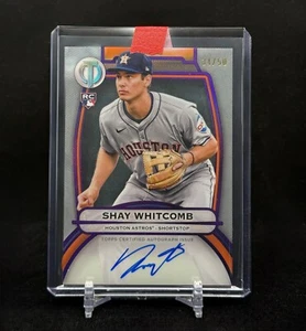 2025 Topps Tribute Autographs Shay Whitcomb Purple Auto #TA-SW 34/50 (RC, AU) - Picture 1 of 2