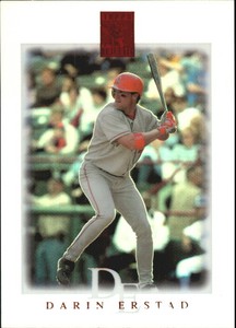 2003 Topps Tribute Contemporary Red Anaheim Angels Baseball #38 Darin Erstad