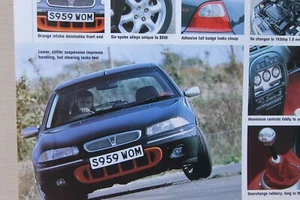 Original 1998 ROVER 200 BRM LE Autocar extracted magazine road test No 4353 - Picture 1 of 1