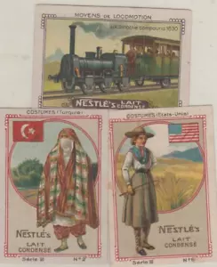 SWITZERLAND Old Rare 4 Chocolate Coupons Label NESTLE Edition 1940s - Picture 1 of 4