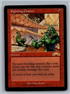 Magic The Gathering Exodus Fighting Chance #82/143 MTG TCG CCG - Image 1 of 2