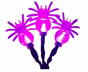 UltraLED Battery Operated Spider Cap Twinkle Light String, Purple, 3.5-Feet - Picture 1 of 3