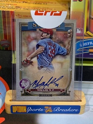 2020 Topps Gypsy Queen Miles Mikolas Gypsy Queen Logo Swap Autograph  #28/99 - Image 1 of 2
