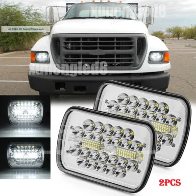 2PCS 7X6" LED Headlights Fit fit Ford Super Duty Truck F350 F450 F550 F650 F750 - Image 1 of 4