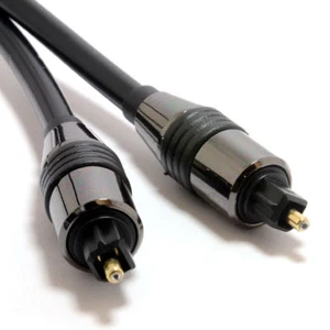 3m OPTICAL CABLE DIGITAL AUDIO TOSLink SPDIF SKY DTS SURROUND SOUND 3 METRE LEAD - Picture 1 of 3