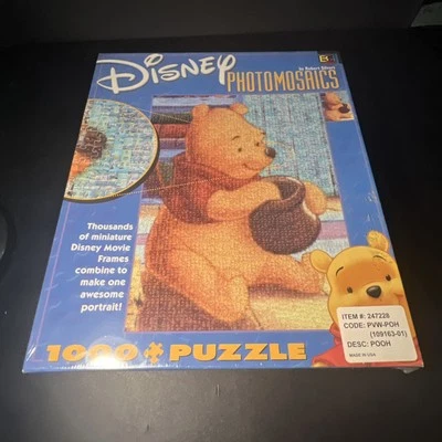 New Disney Photomosaics Winnie The Pooh 1000 Pc.  27" x 20" Jigsaw Puzzle - Image 1 of 2