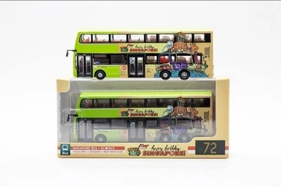 BUS toy, SINGAPORE,  SERVICE 72, Volvo Model  - Image 1 of 4