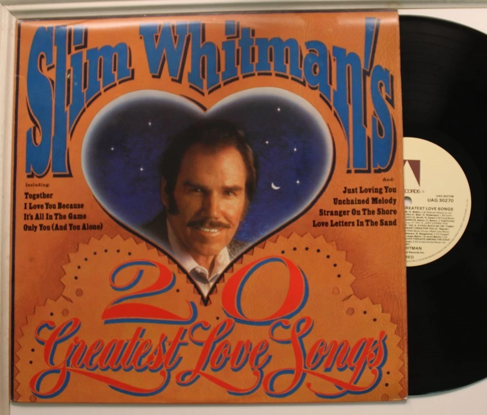 Slim Whitman Lp 20 Greatest Love Songs On Ua - Vg To Nm/ Vg - Image 1 of 1