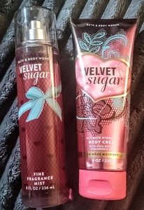 NEW Rare VELVET SUGAR Set 2 PC Lotion, Fragrance Mist Lot - Picture 1 of 4